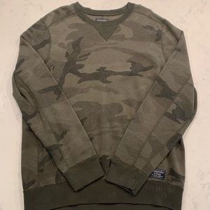 Long Sleeve Army Print Sweater